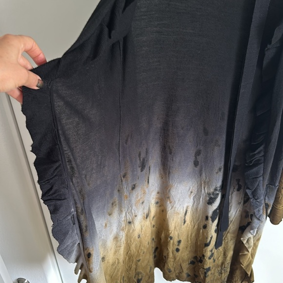 Roberto Cavalli 100% Wool Stylish Ombre Long Button Down Cardigan - Picture 4 of 11